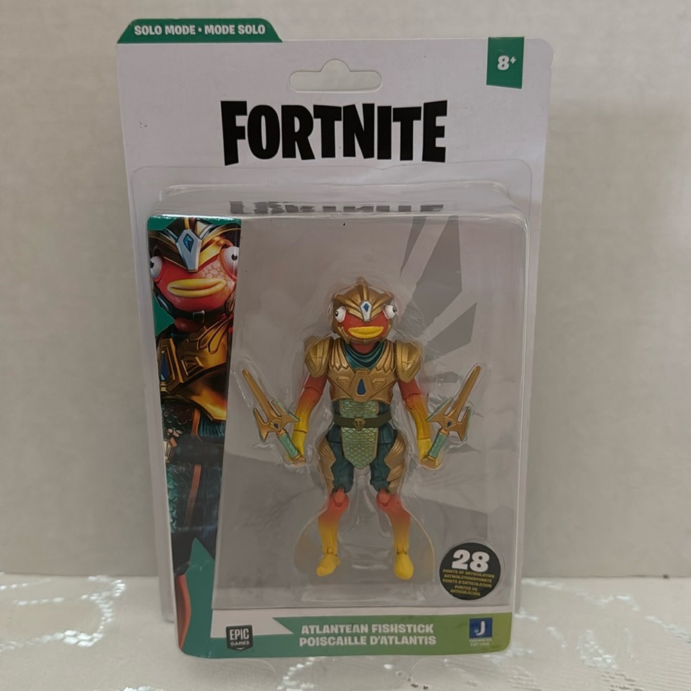 Epic Games Fortnite Solo Mode Series 17 #162 4” Atlantean Fishstick Figure Toy